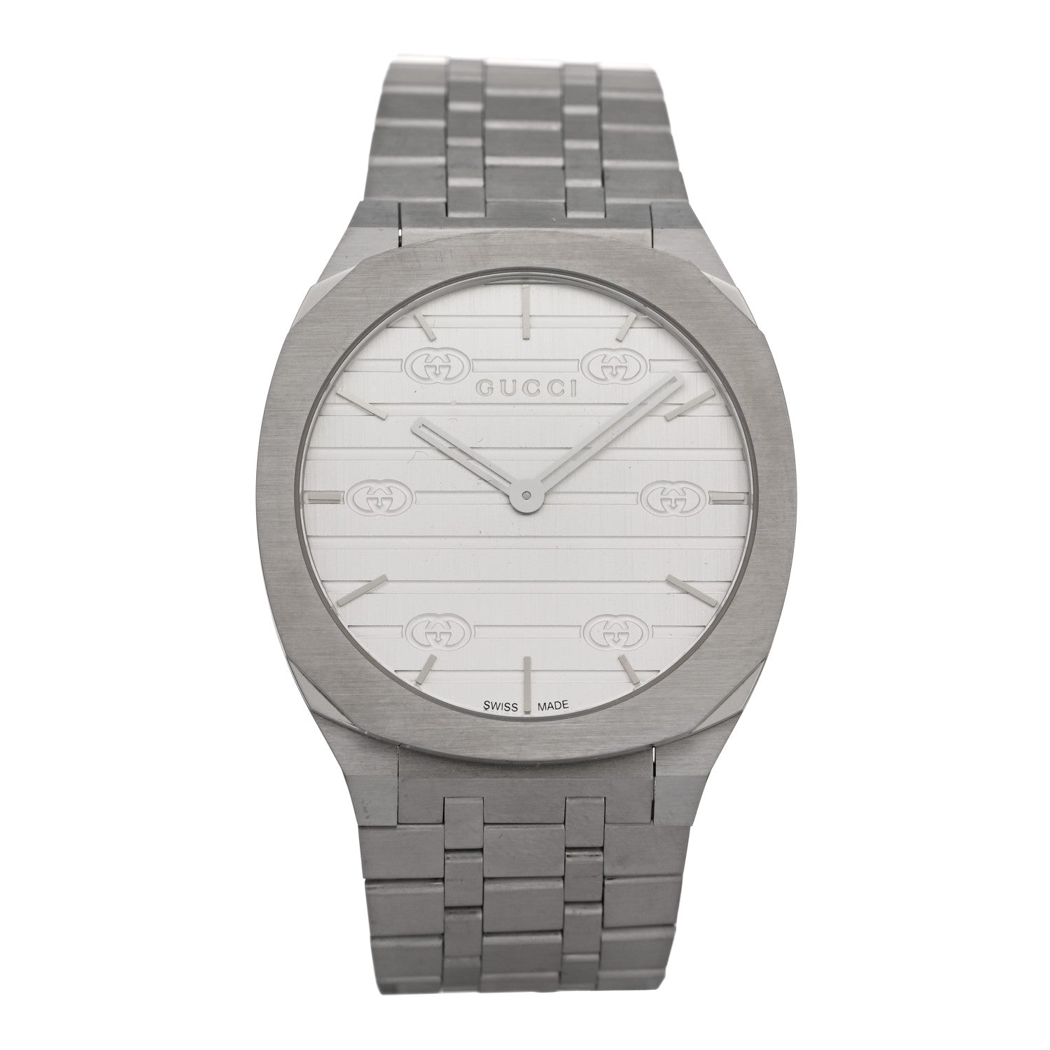 Gucci Stainless Steel 34mm 25H Quartz Watch 1 of 4