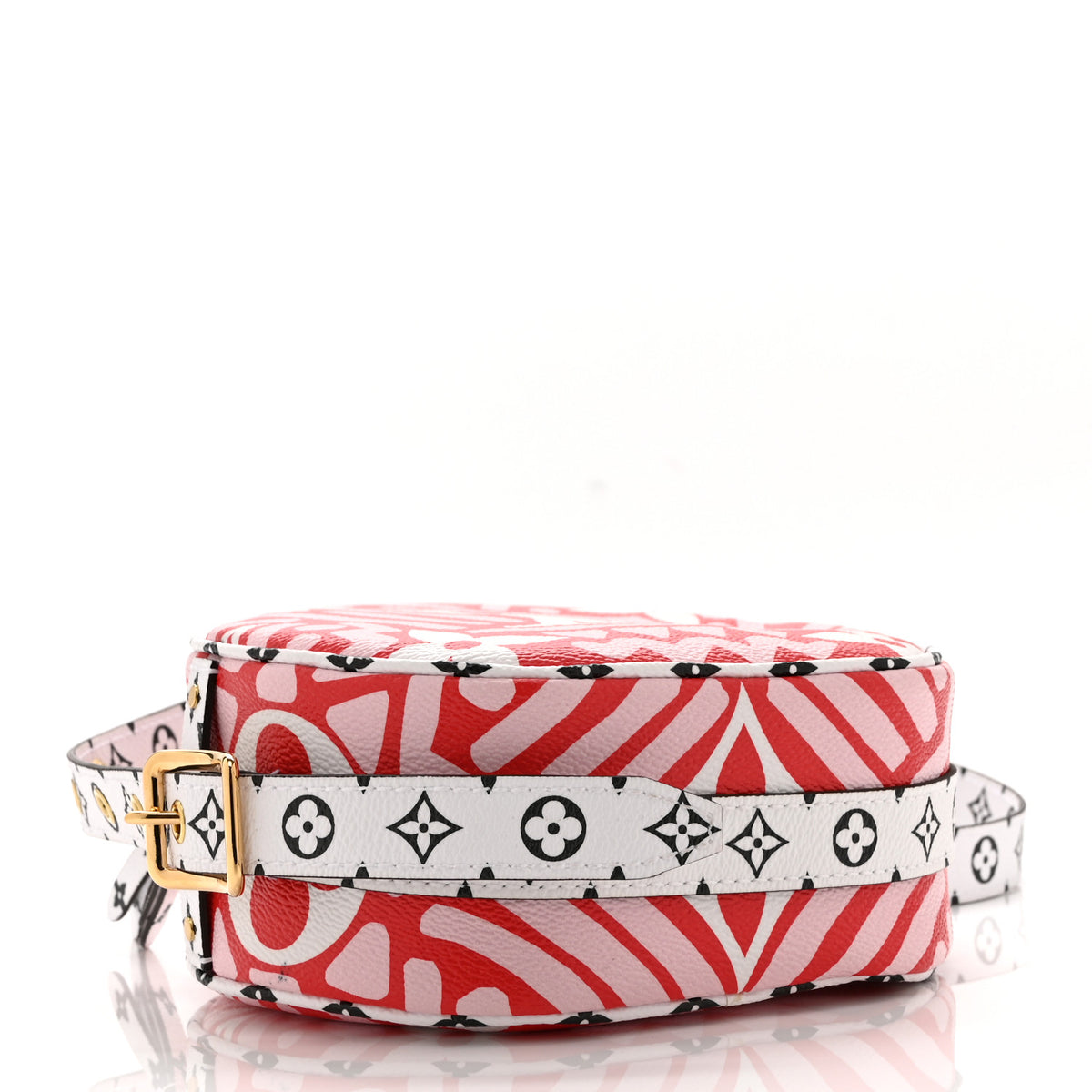 Monogram Giant Crafty Boite Chapeau Souple PM Rouge Rose Creme