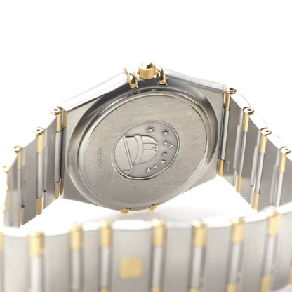 Omega Stainless Steel 18K Yellow Gold 33mm Constellation Quartz Watch White 1312.30 5 of 7