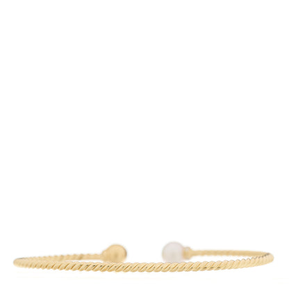 David Yurman 18K Yellow Gold Diamond Pearl Solari Bracelet 2 of 4