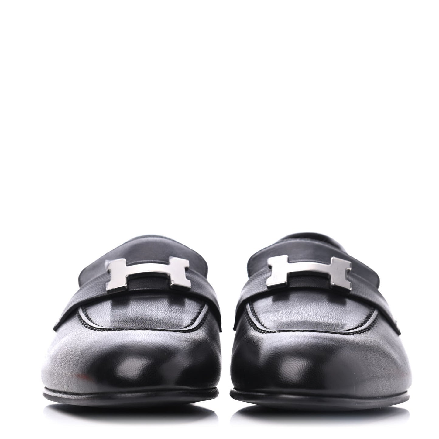 Goatskin Womens Paris Loafers 36 Black