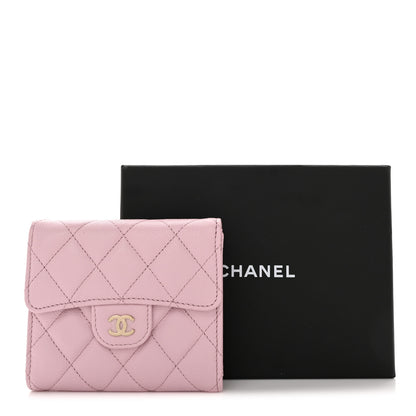 Chanel Caviar Quilted Compact Flap Wallet Pink 8 of 8