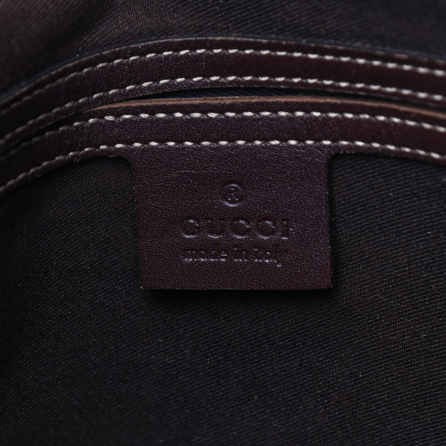 GG Supreme Monogram Medium Flat Messenger Bag Dark Brown