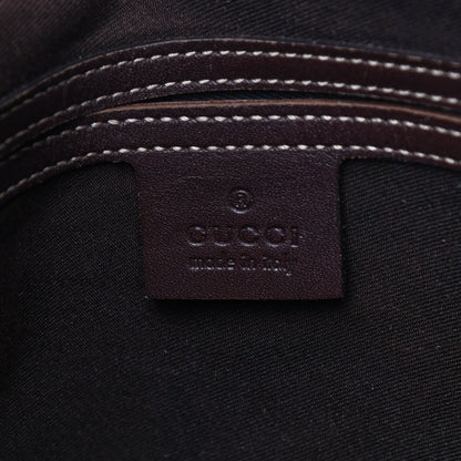 Gucci GG Supreme Monogram Medium Flat Messenger Bag Dark Brown 7 of 10