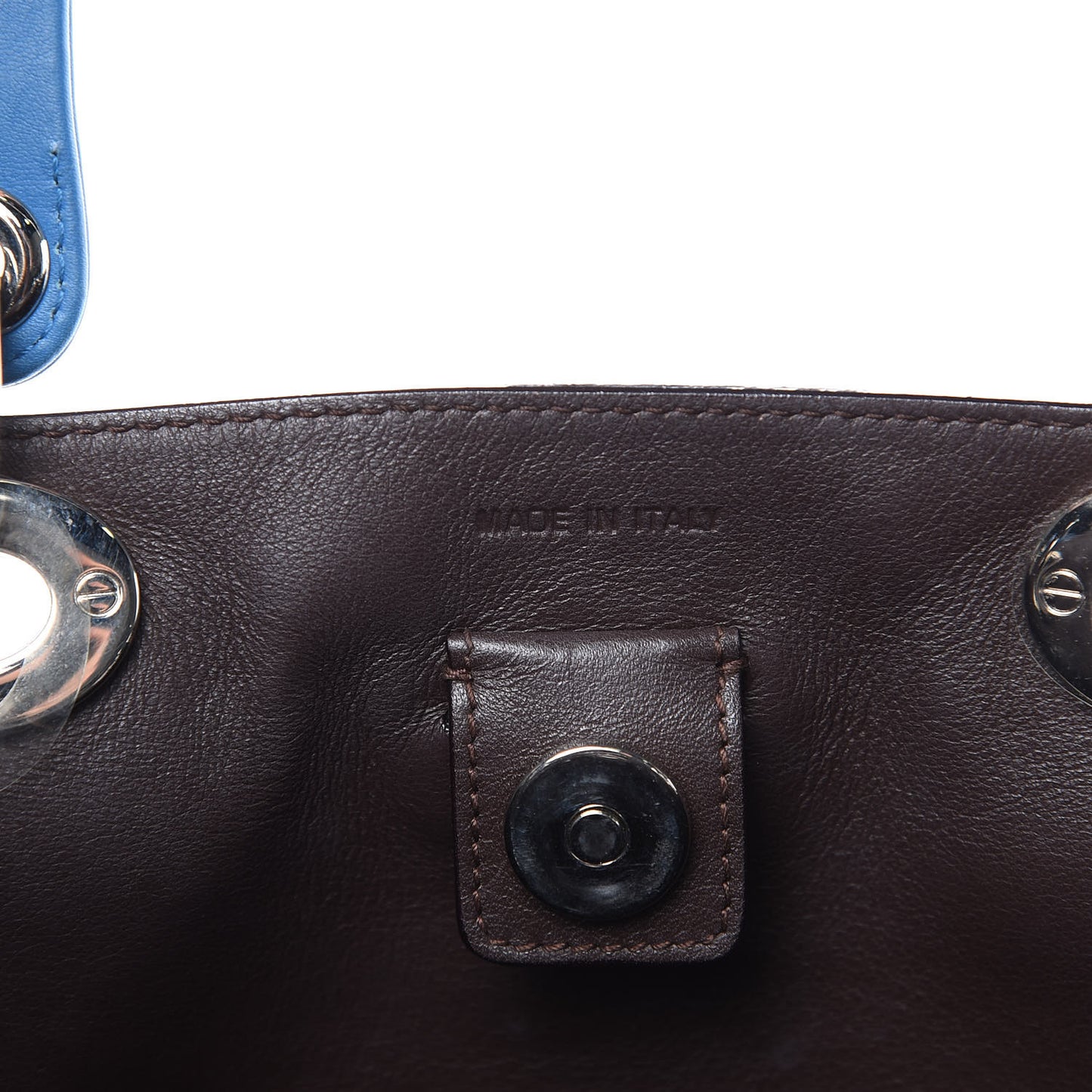 Smooth Calfskin Medium Diorissimo Tote Blue