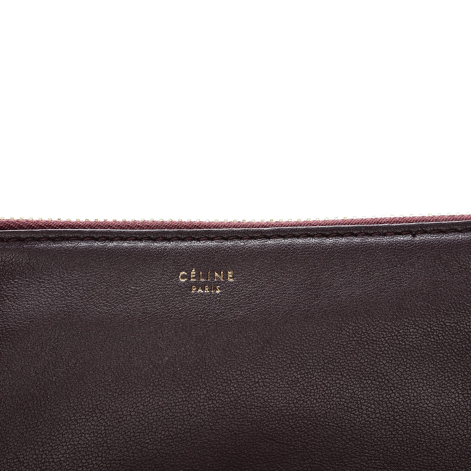 Celine Smooth Lambskin Small Trio Crossbody Bag Bordeaux 7 of 9
