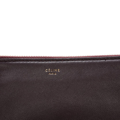 Celine Smooth Lambskin Small Trio Crossbody Bag Bordeaux 7 of 9