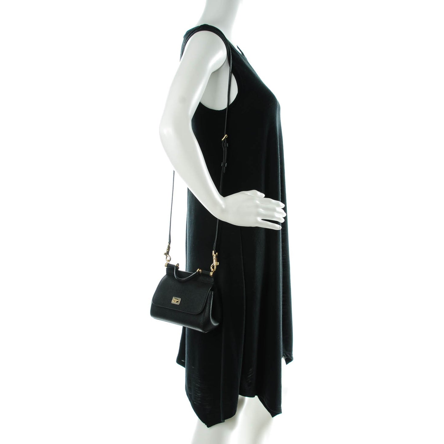 Dauphine Micro Miss Sicily Satchel Black