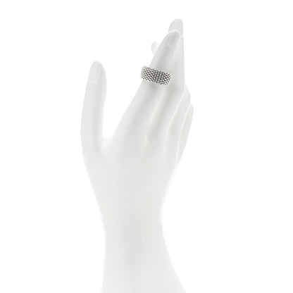 Tiffany Sterling Silver Somerset Mesh Ring 52 6 2 of 4