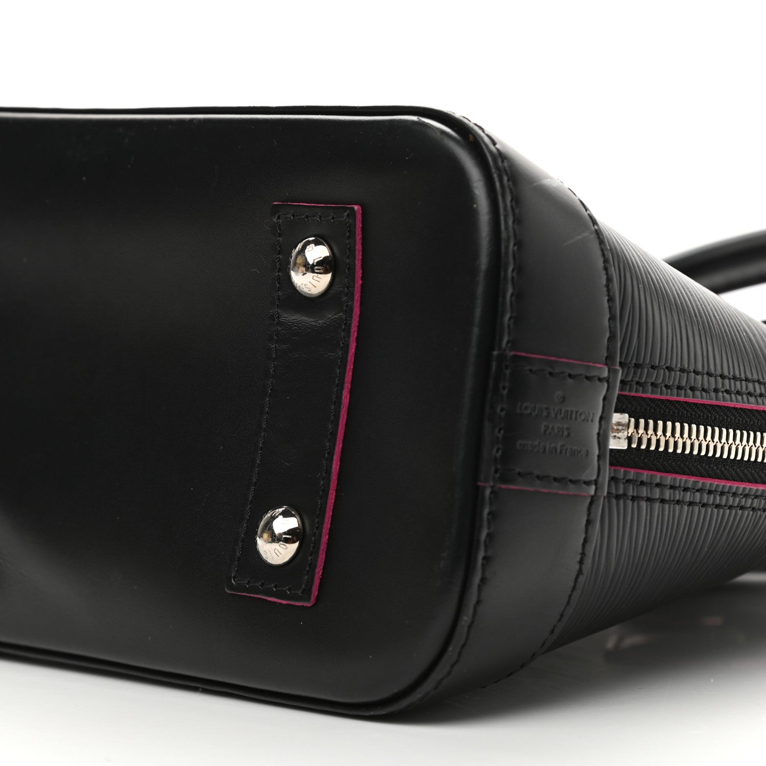 Louis Vuitton Epi Alma BB Black Hot Pink 9 of 10