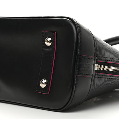Louis Vuitton Epi Alma BB Black Hot Pink 9 of 10