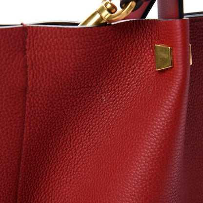Valentino Garavani Grainy Calfskin Small VLogo Escape Shopper Rosso Valentino 10 of 12