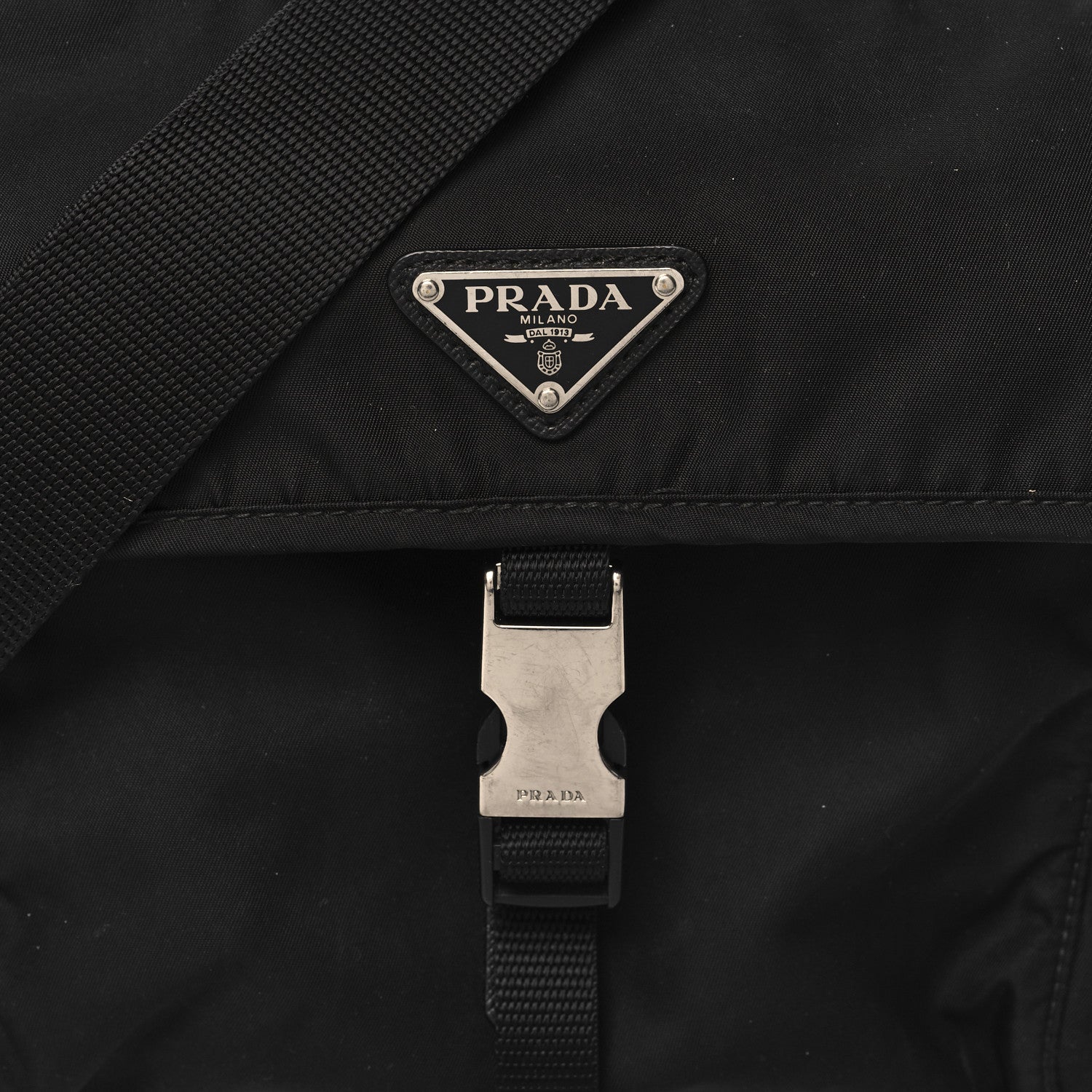 Prada Nylon Vela Messenger Black 7 of 9