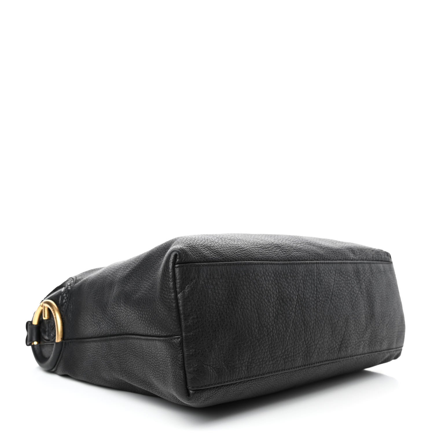 Gucci Pebbled Calfskin Twill Hobo Black 3 of 5