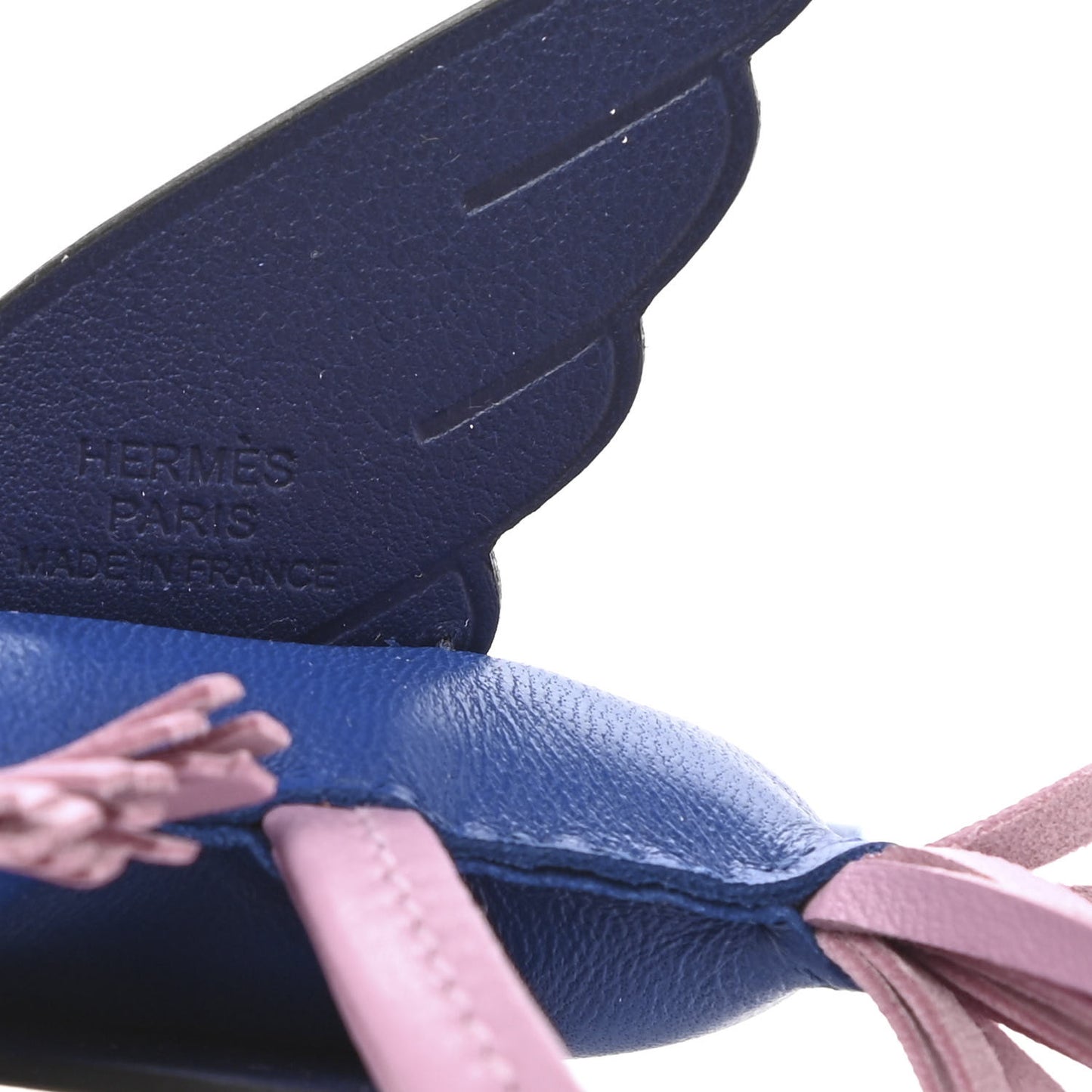 Milo Lambskin Grigri Rodeo Pegase Horse Bag Charm PM Bleu France Mauve Sylvestre Bleu Saphir