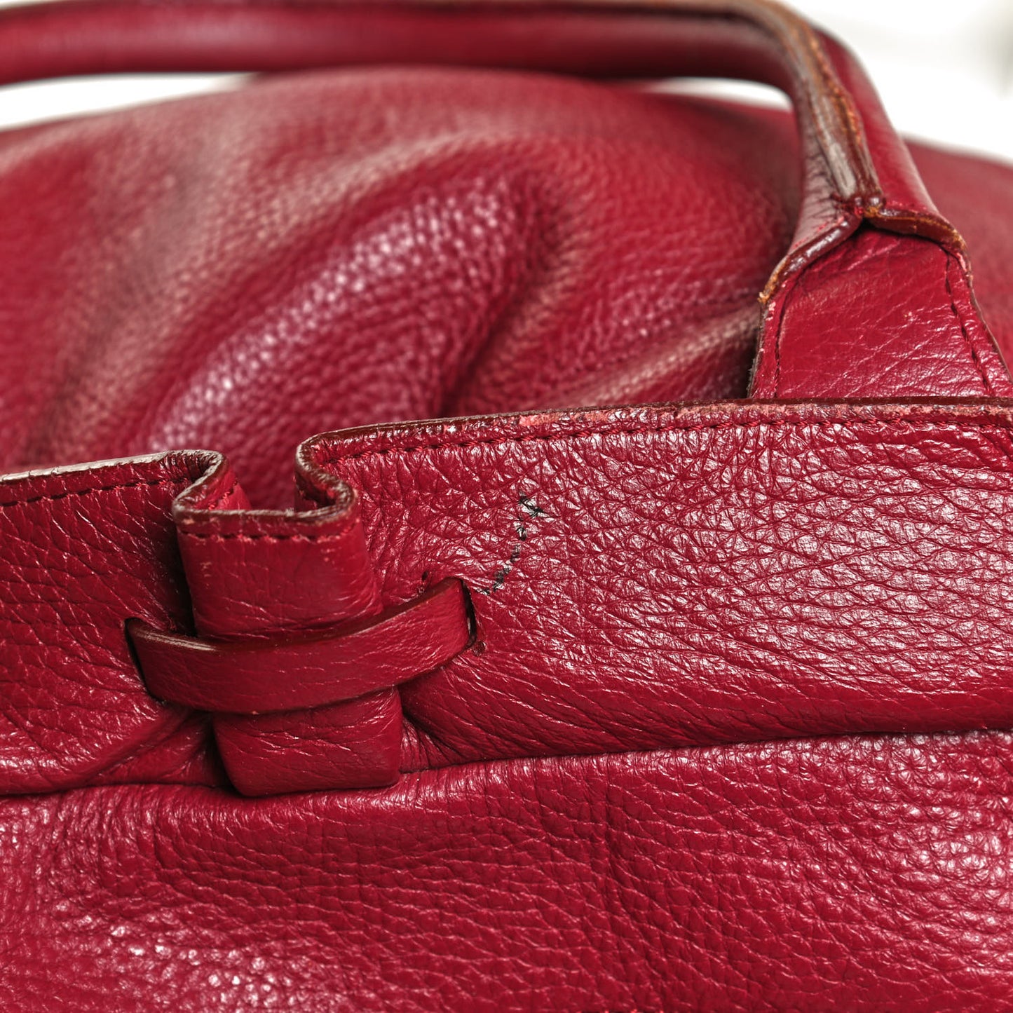 Prorsum Deerskin Tote Red
