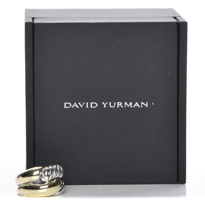 David Yurman Sterling Silver 14K Gold Large Infinity Ring 48 4.5 5 of 5