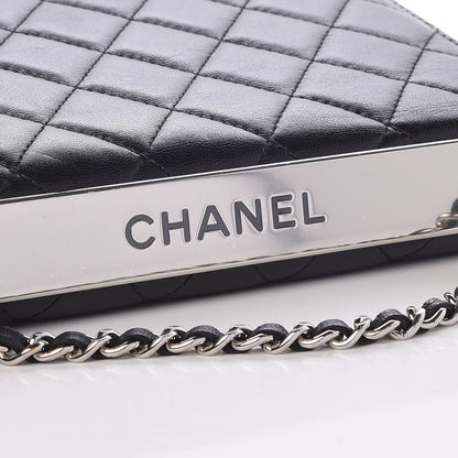 Chanel Lambskin Quilted Trendy CC Wallet On Chain WOC Black 9 of 10