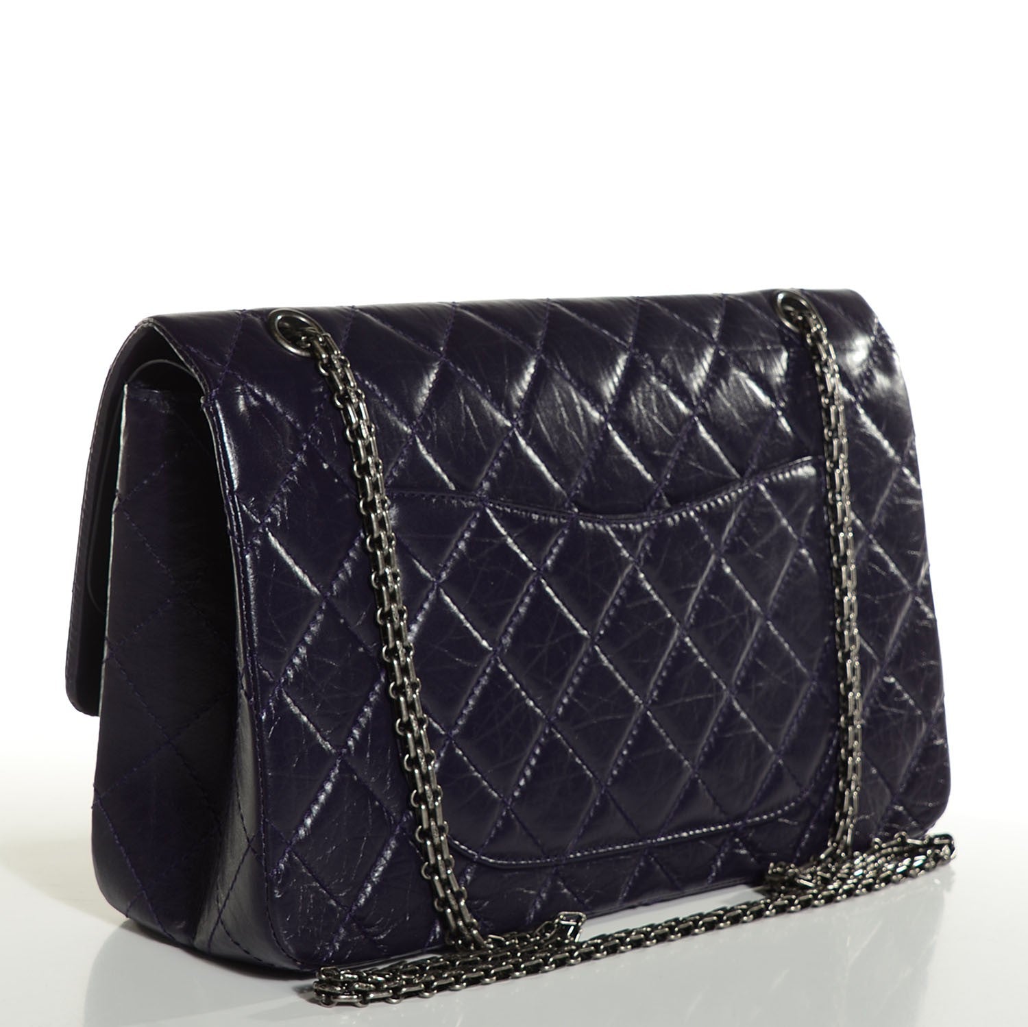 Chanel Aged Calfskin Quilted 2.55 Reissue 227 Flap Prune 3 of 8