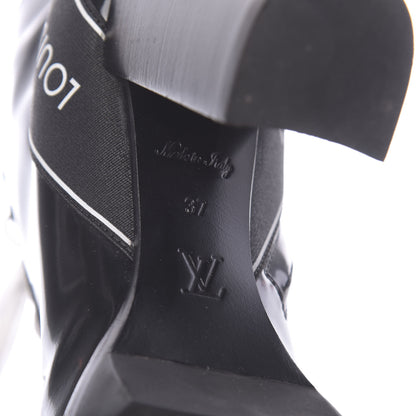 Louis Vuitton Glazed Calfskin Star Trail Ankle Boots 37 Black 6 of 7