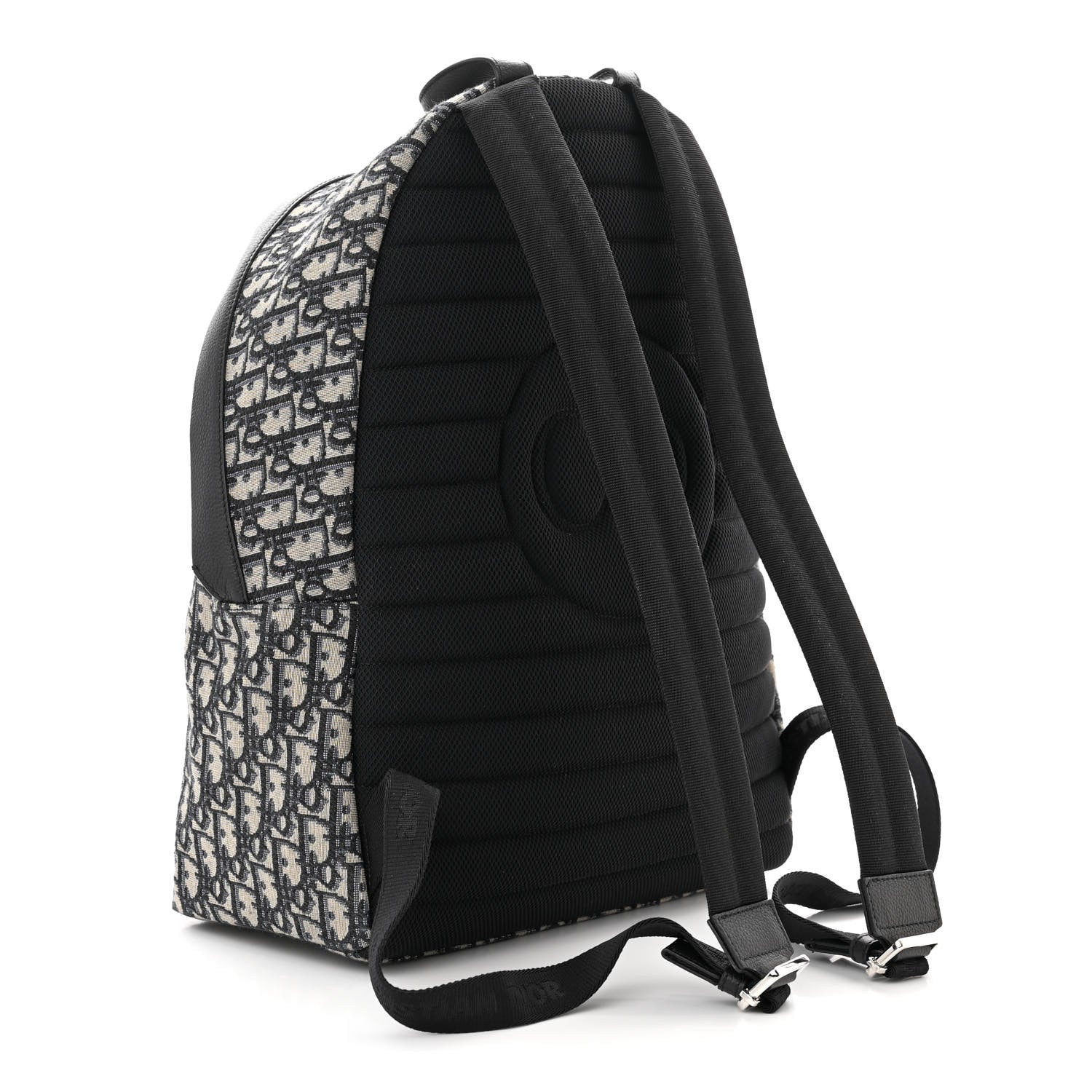 Christian Dior Oblique Calfskin Rider Backpack Beige Black 3 of 10