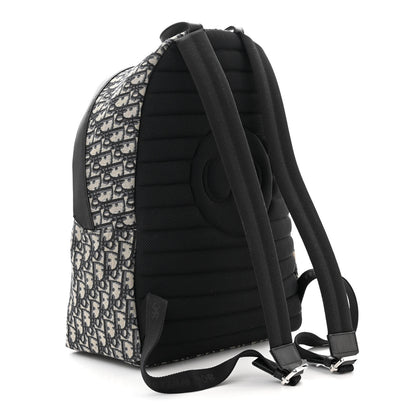 Christian Dior Oblique Calfskin Rider Backpack Beige Black 3 of 10