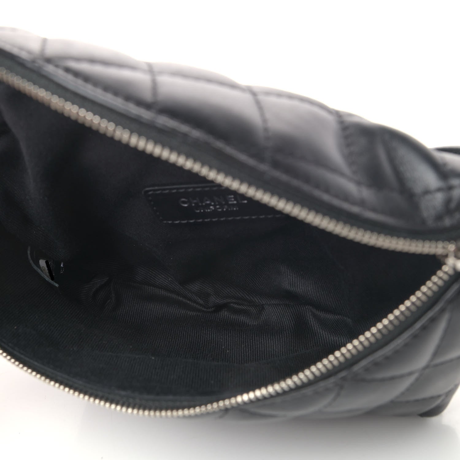 Chanel Calfskin Quilted Waist Belt Bag Black 4 of 4