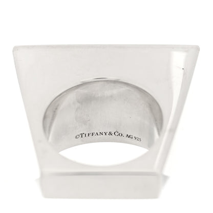 Tiffany Sterling Silver Out of Retirement Rectangle Ring 53 6.25 4 of 6