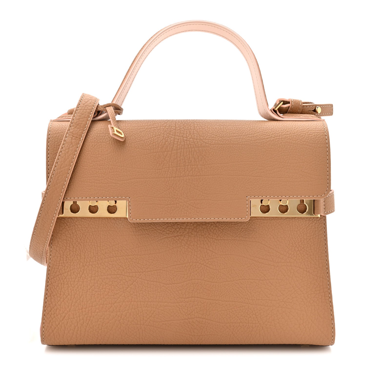Delvaux Crispy Calfskin MM Tempete Satchel Vision 1 of 13