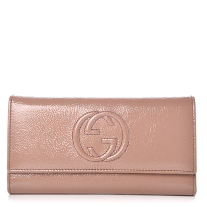 Gucci Patent Soho Continental Wallet Dark Cipria 1 of 8