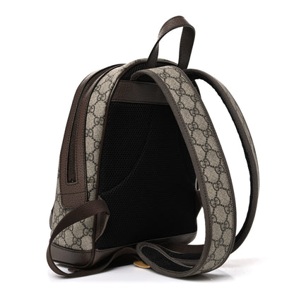 Gucci GG Supreme Monogram Calfskin Web Small Ophidia Day Backpack Beige Ebony New Acero 3 of 10