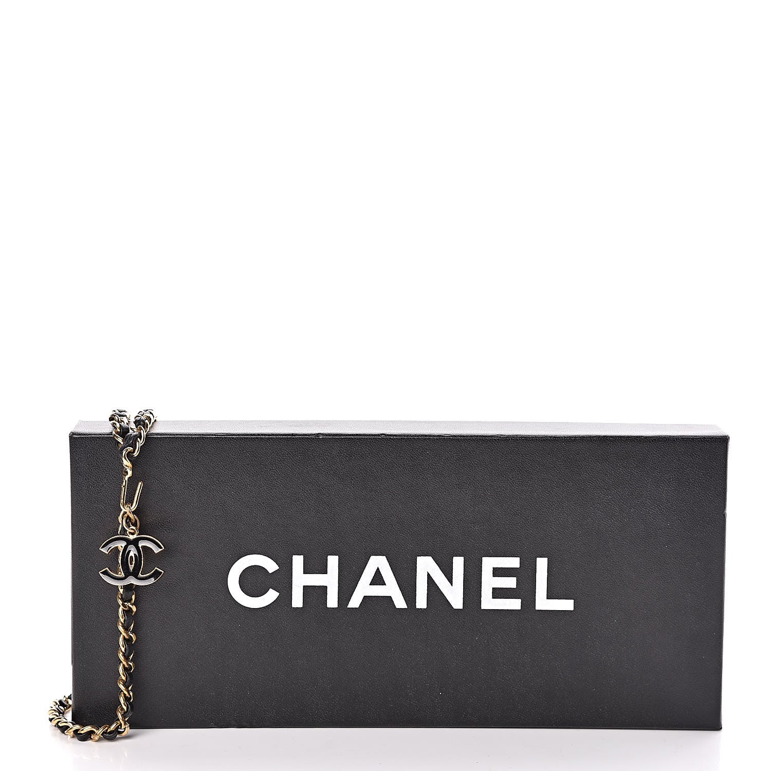 Chanel Lambskin Enamel CC Chain Belt Black Gold 5 of 5