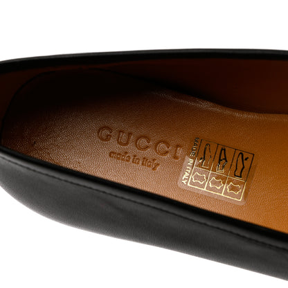 Gucci Calfskin Womens Jordaan Loafers 36.5 Black 7 of 12
