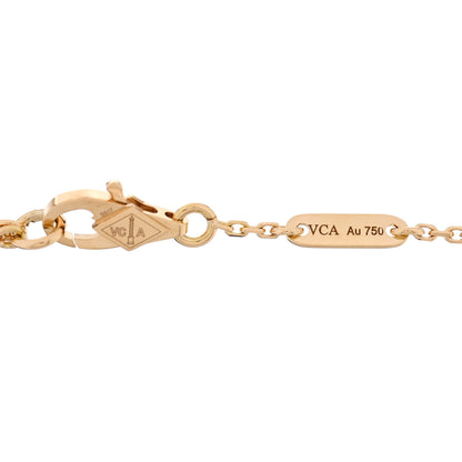 Van Cleef & Arpels 18K Yellow Gold Mother of Pearl Sweet Alhambra Bracelet 3 of 4