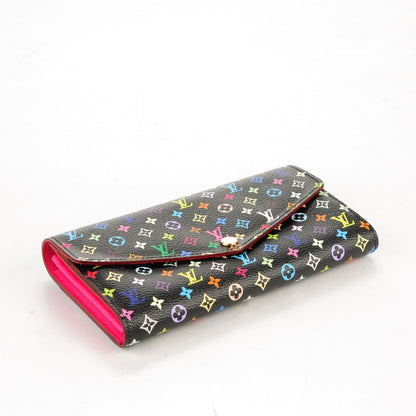 Louis Vuitton Monogram Multicolor Sarah Wallet NM Black Grenade 4 of 7
