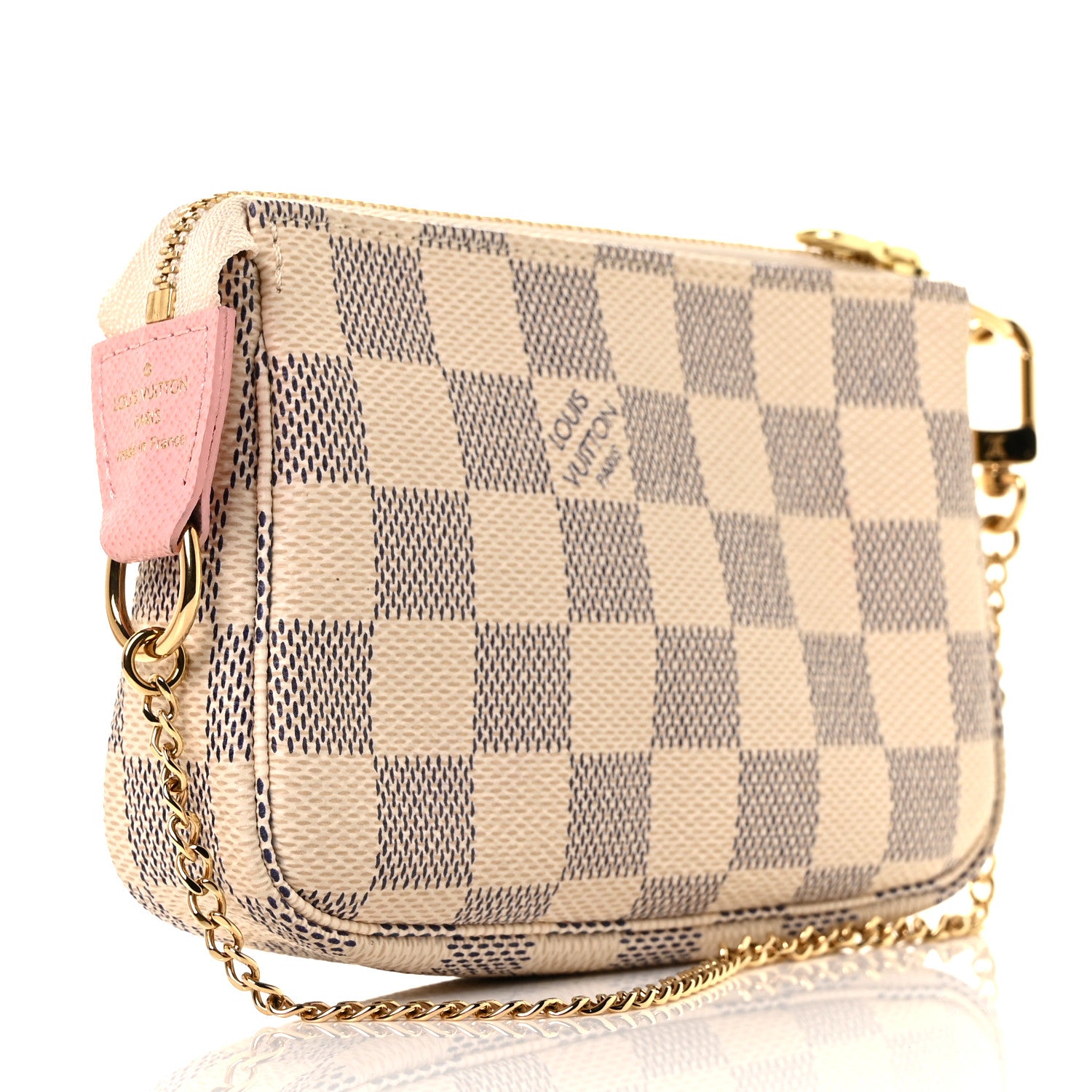 Louis Vuitton Damier Azur 2018 Christmas Animation Mini Pochette Accessories 3 of 10