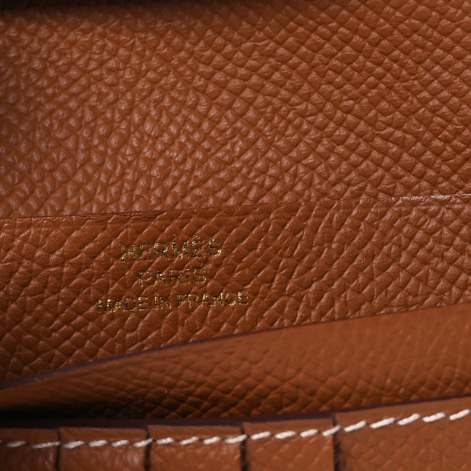Hermes Epsom Bearn Compact Wallet Gold 7 of 12
