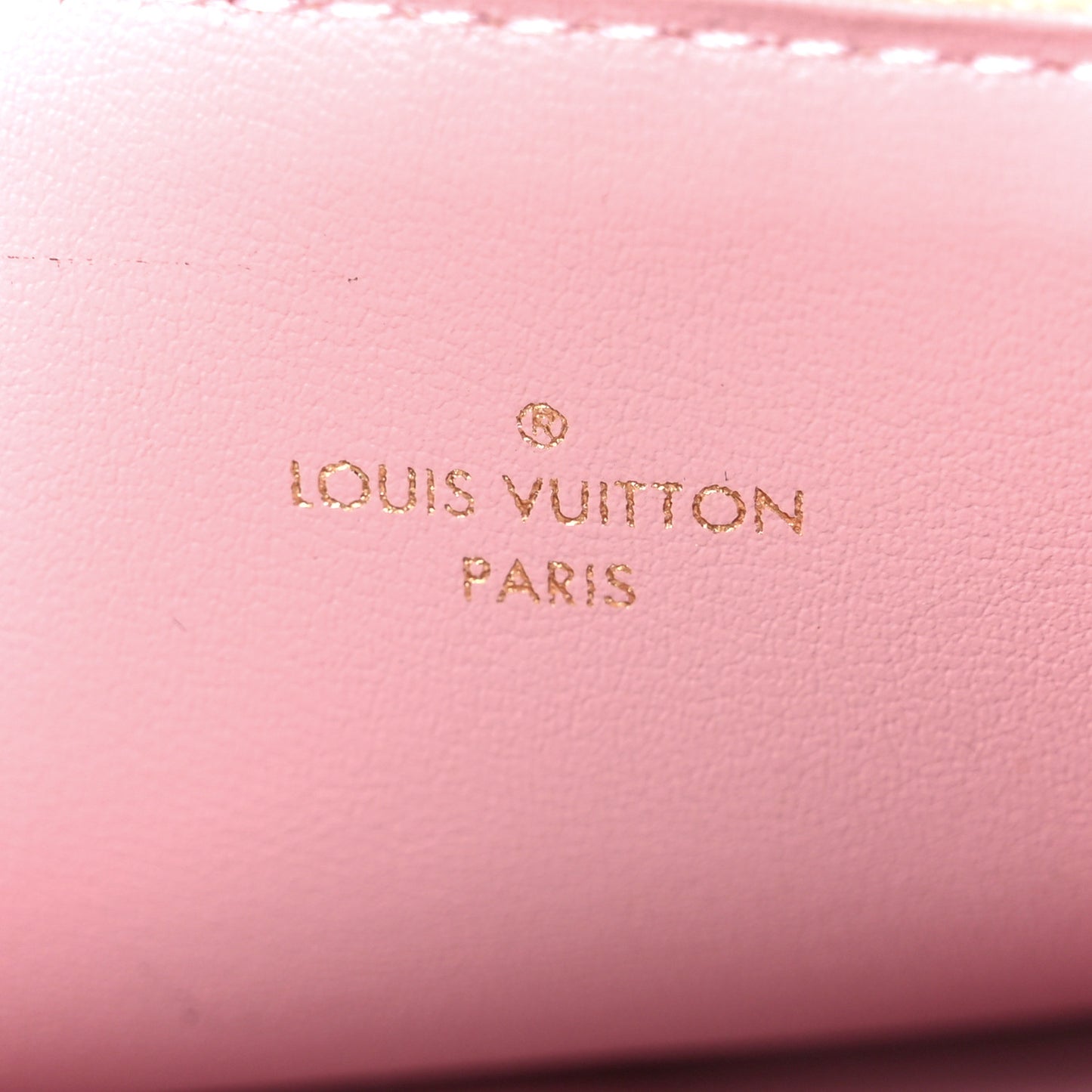 Damier Azur Pochette Felicie Chain Wallet Rose Ballerine
