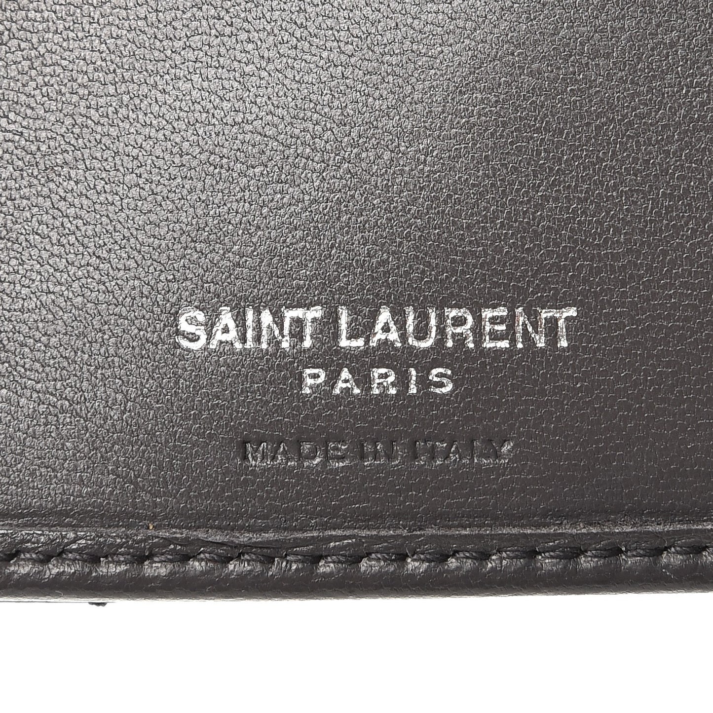 Lambskin Y Quilted Monogram Compact Loulou Wallet Asphalt