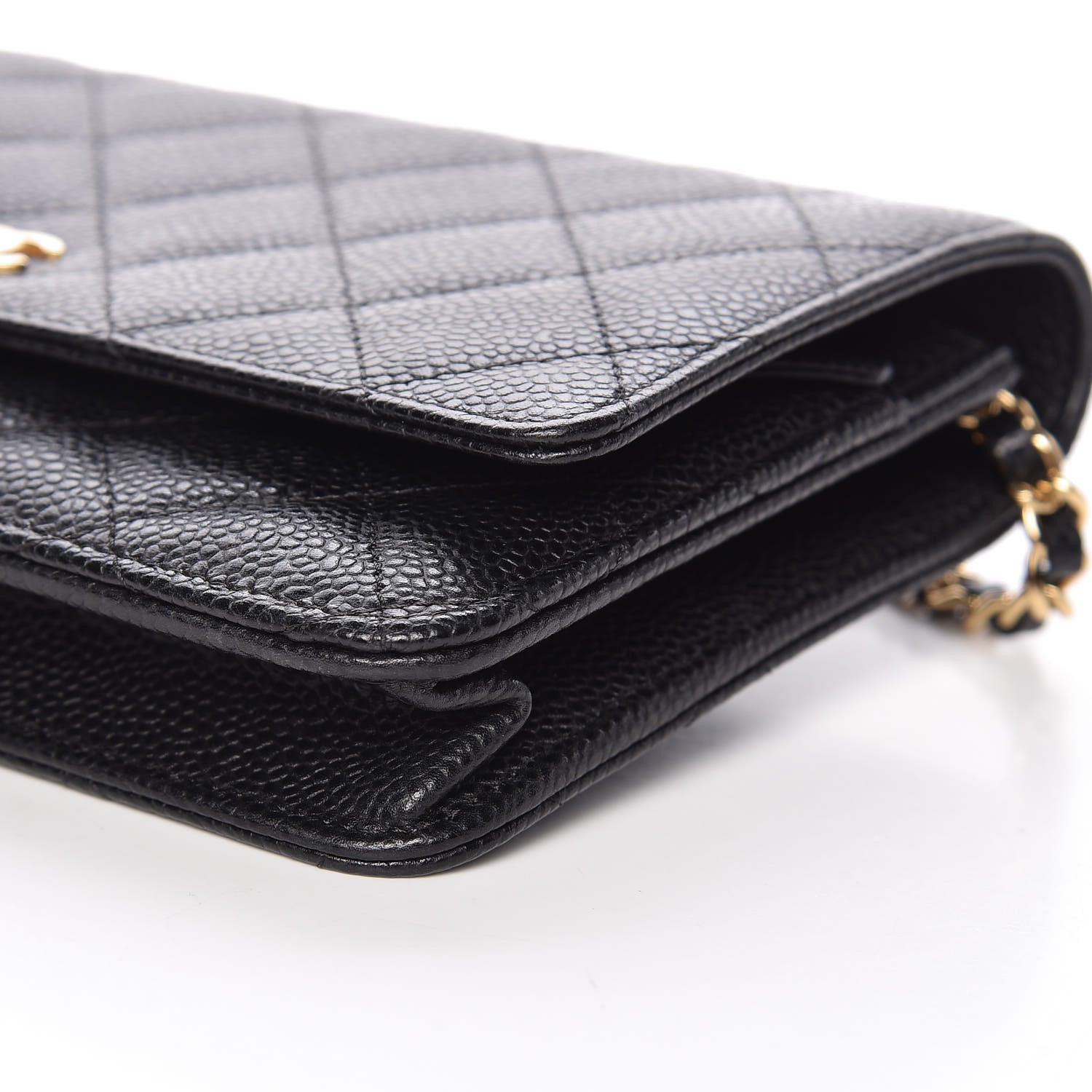 Chanel Caviar Quilted Wallet On Chain WOC Black 10 of 11