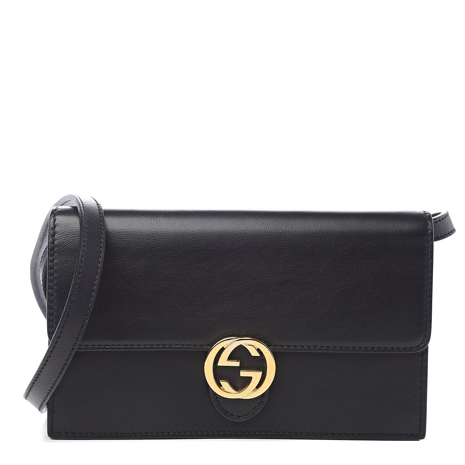 Gucci Calfskin Icon Wallet Black 1 of 11