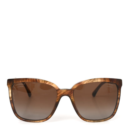 Chanel Polarized Square Chain PSunglasses 5325 Tortoise 2 of 7
