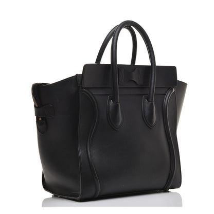 Celine Smooth Calfskin Mini Luggage Black 3 of 9