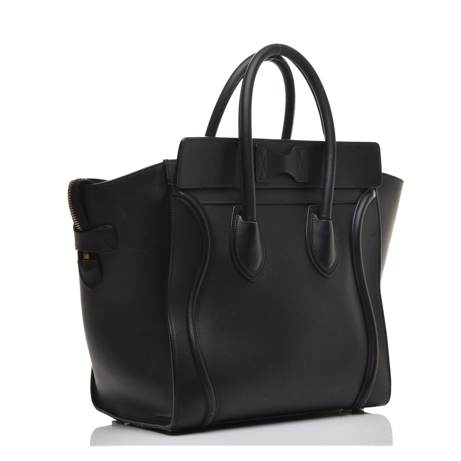 Celine Smooth Calfskin Mini Luggage Black 3 of 9