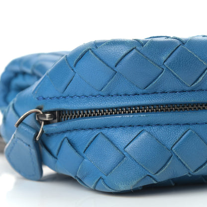 Bottega Veneta Nappa Intrecciato Small Chain Crossbody Blue 10 of 14
