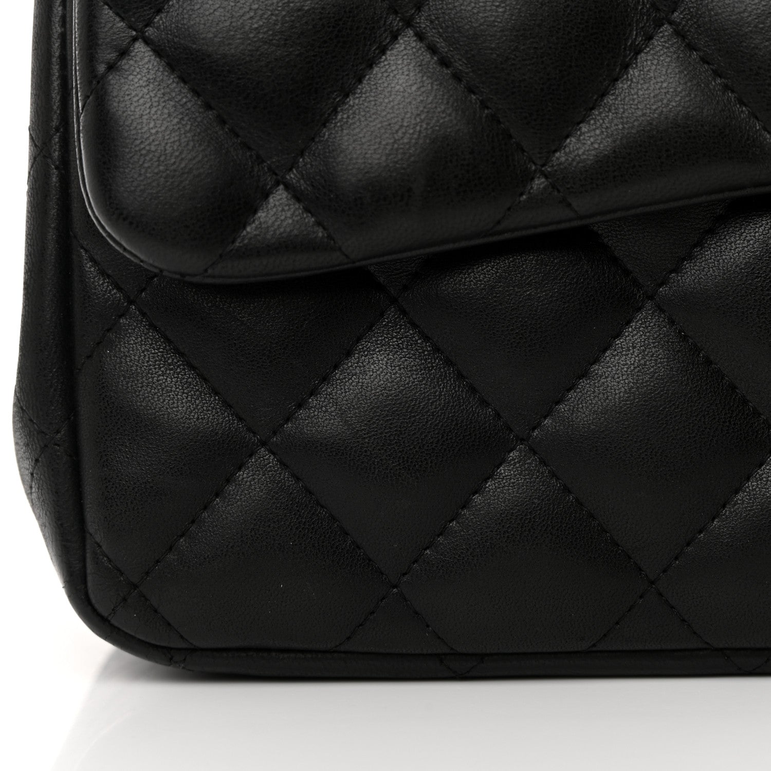 Chanel Lambskin Quilted Jumbo Double Flap So Black 11 of 14