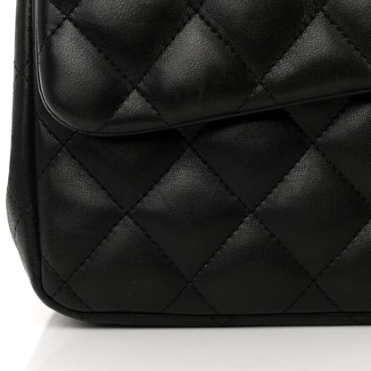 Chanel Lambskin Quilted Jumbo Double Flap So Black 11 of 14