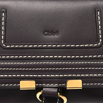 Chloe Shiny Calfskin Marcie Convertible Belt Bag Black Raisin 8 of 10