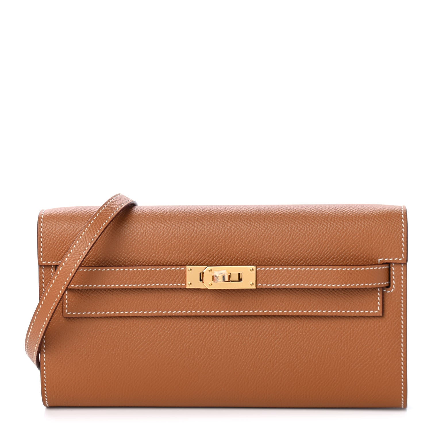 Hermes Epsom Kelly Wallet To Go Gold 1 of 4