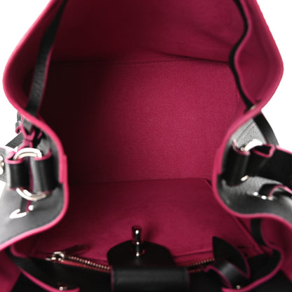 Louis Vuitton Calfskin Lockme Bucket Black 5 of 10